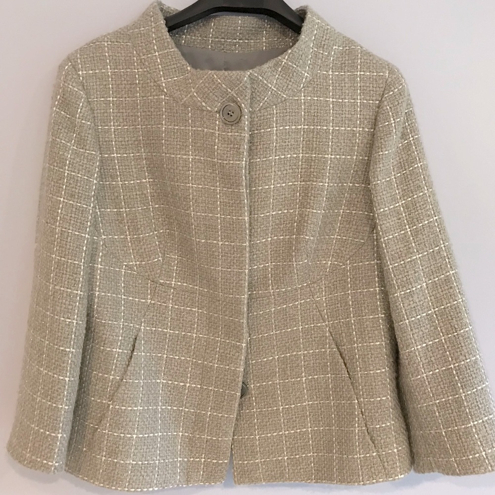 Talbots shimmery tweed fitted jacket - 12
